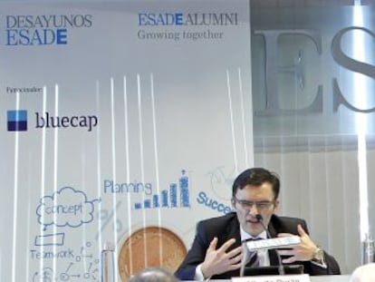 Alberto Dur&aacute;n, presidente de Ilunion, junto con Pedro Navarro, vicepresidente de la Fundaci&oacute;n Esade.