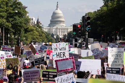 'Marcha de las Mujeres' celebrada el 2 de octubre ante el Capitolio, en Washington, en defensa del derecho al aborto.