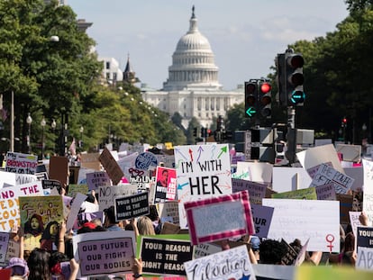 'Marcha de las Mujeres' celebrada el 2 de octubre ante el Capitolio, en Washington, en defensa del derecho al aborto.