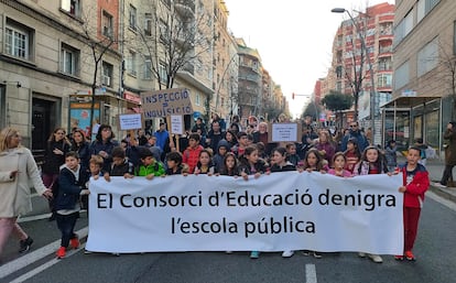 Manifestación del Consorcio de Educación de Barcelona