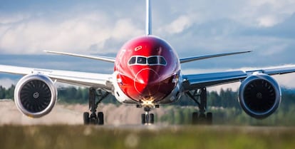 Uno de los aviones de Norwegian.