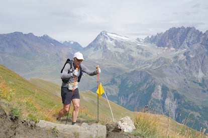 John Tidd, en una carrera de montaña.