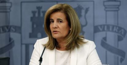 La ministra de Empleo, F&aacute;tima B&aacute;&ntilde;ez. 