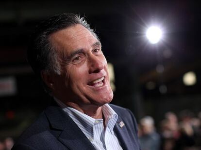 El candidato republicano Mitt Romney en un acto de campaña en Toledo, Ohio. 