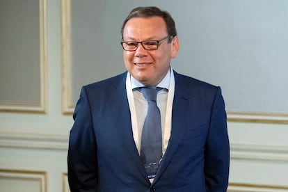 Russian businessman, co-founder of Alfa-Group Mikhail Fridman attends a conference of the Israeli foundation Keren Hayesod in Moscow, Russia, September 17, 2019.