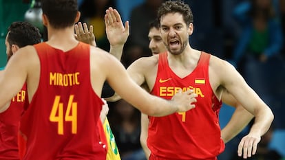 Pau Gasol, en un partido de los Juegos Olímpicos de Río 2016.