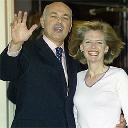 Iain Duncan Smith y su esposa, en Blackpool.