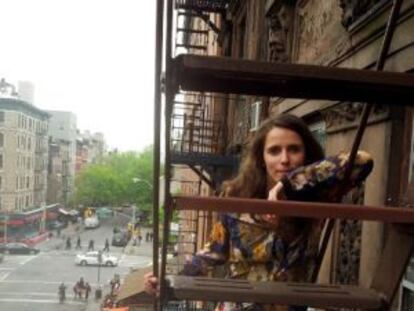 La dramaturga Mar Gómez en su casa de Nueva York.