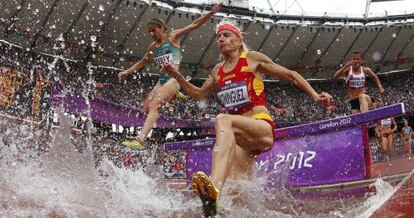 Marta Domínguez, durante su serie