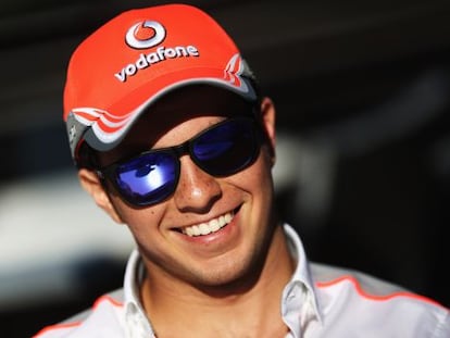 Sergio Pérez, durante su etapa en McLaren.