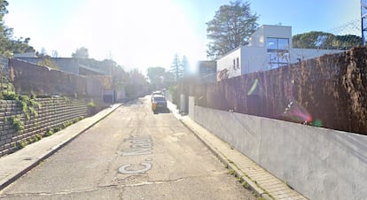 Una fotografía de la calle Nadir de Madrid, en 2023, antes de la renovación.