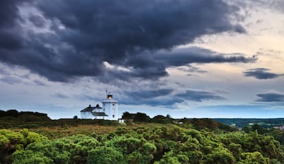 Vista del entorno de la Casa del Farero, en Cromer.