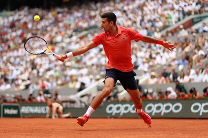 Djokovic devuelve la pelota del noruego. 