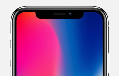 Pantalla sin bordes del iPhone X