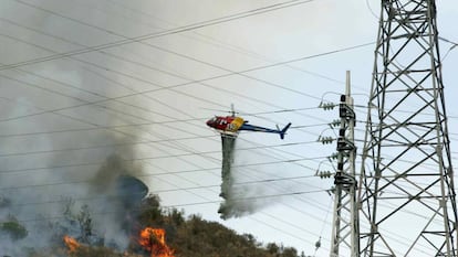 Incendio en Collserola el año pasado.