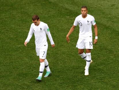 Griezmann tras marcar el gol ante Uruguay.