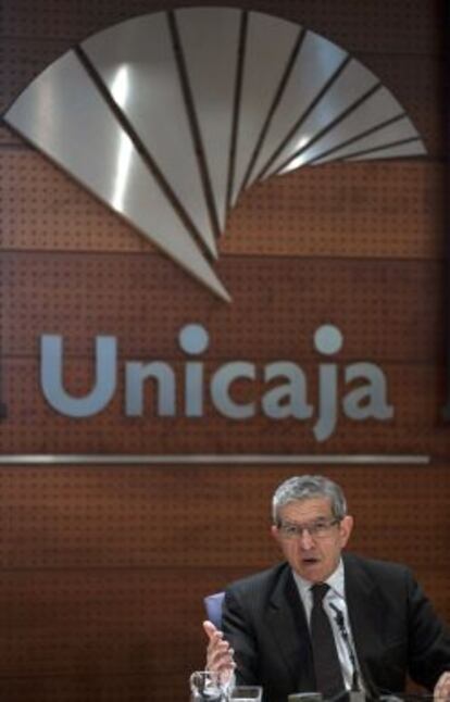 El presidente de Unicaja, Braulio Medel.