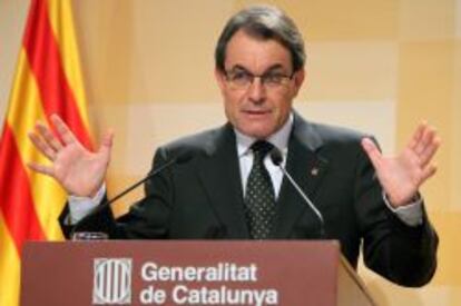 El presidente de la Generalitat de Cataluña, Artur Mas.