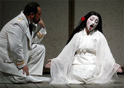 Una escena de la <i>Madama Butterfly</i> representada en Peralada.