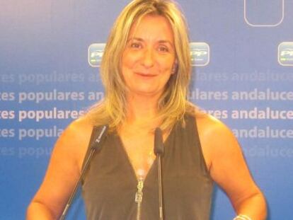 La coordinadora de Política Municipal del PP, Carolina González Vigo, este martes.