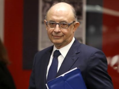 El Ministro de HAcienda y Administraciones Publicas, Cristobal Montoro.