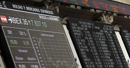 El principal indicador de la Bolsa española, el IBEX 35.