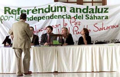 Votación a favor del Sáhara, el pasado jueves, en el Parlamento andaluz.
