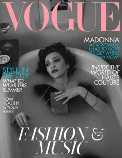 Madonna, en la portada de 'Vogue UK' de junio de 2019.
