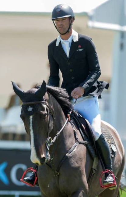 José Bono Rodríguez, montando a caballo en Madrid, en 2018.