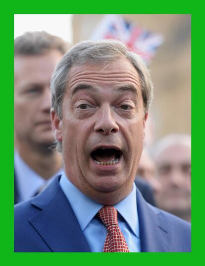 Nigel Farage, l&iacute;der del UKIP