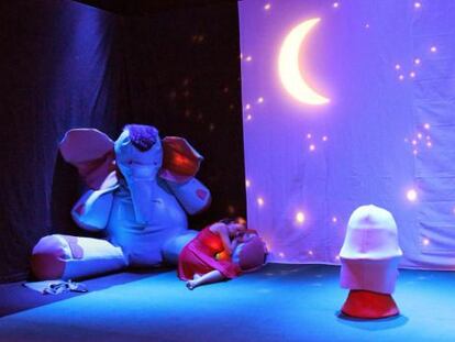 Representación teatral para bebés en el Teatro Circo, en Murcia.