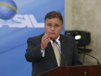 O ex-ministro Geddel Vieira Lima em evento do Governo.