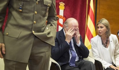 El ministre de l'Interior, Jorge Fernández, amb la delegada del Govern espanyol a Catalunya, Llanos de Luna.