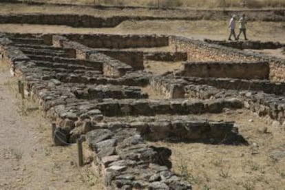 Muros frontales del gran palacio de la ciudad que ordenó construir Leovigildo.