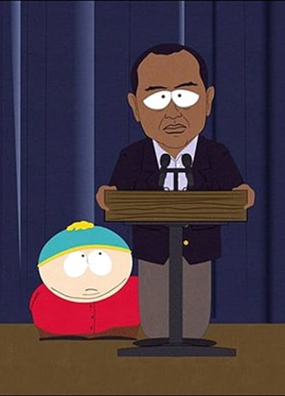 Un fotograma del capítulo de estreno de la 14 temporada de <i>South Park</i>, que se estrena el miércoles 17 de marzo de 2010 en EE UU