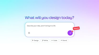 Inicio de Canva IA 2.0
