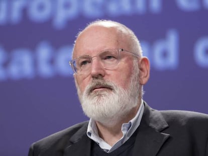 El vicepresidente de la Comisión Europea Frans Timmermans.