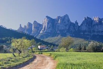 Maciço de Montserrat, em Barcelona.