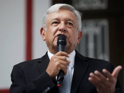 Mexico's President-elect Andrés Manuel López Obrador in Mexico City.