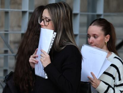 Pruebas de  EVAU en la Facultad de Ciencias Biológicas de la Universidad Complutense de Madrid, este lunes.