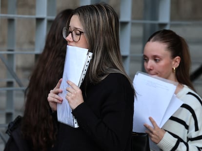 Pruebas de EVAU en la Facultad de Ciencias Biológicas de la Universidad Complutense de Madrid, este lunes.