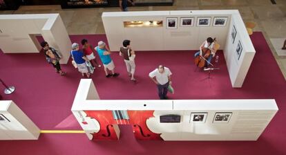 Parte de la exposición que se puede ver en Barcelona.