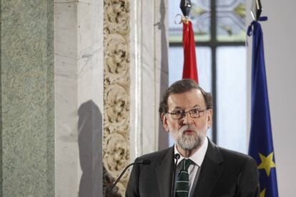 Mariano Rajoy, durant la seva intervenció al fòrum ABC.