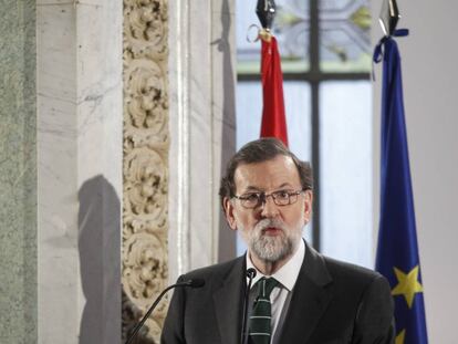 Mariano Rajoy, durante su intervenci&oacute;n en el foro ABC. 