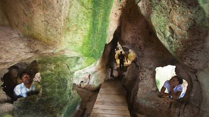 Cueva de La Arena, en el parque nacional de Los Haitises (República Dominicana).