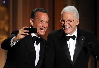 Tom Hanks y Steve Martin, durante la gala