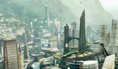 Wakanda, vista por Hannah Beachler, bebe de referencias tan diversas como las presuntuosas curvaturas de la arquitectura de Zaha Hadid y las cabañas Massai. |