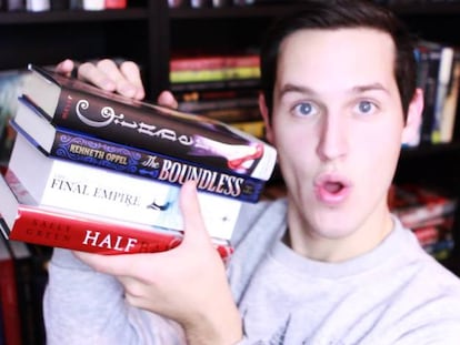 Jesse 'the reader', uno de los 'booktubers' más famosos de la red.