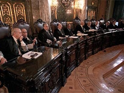 Magistrados de la Sala Civil del Tribunal Supremo, en septiembre pasado.