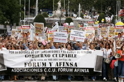 Momento de la manifestación celebrada en Madrid